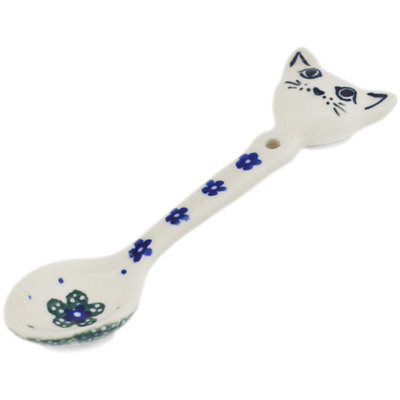 Polish Pottery Spoon 5" Falling Daisies