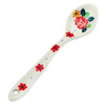 Polish Pottery Spoon 5&quot; Flower Speckle