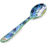 Polish Pottery Spoon 5&quot; Pansies And Daisies UNIKAT