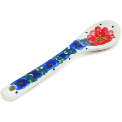 Polish Pottery Spoon 5&quot; Reaching Vines UNIKAT