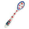 Polish Pottery Spoon 5&quot; Red Field