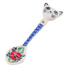 Polish Pottery Spoon 5" Red Pansy