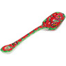 Polish Pottery Spoon 5&quot; Savvy Scarlet UNIKAT