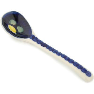 Polish Pottery Spoon 5&quot; Waterlily
