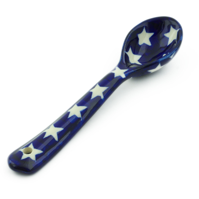 Polish Pottery Spoon 6&quot; America The Beautiful