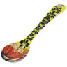 Polish Pottery Spoon 6&quot; Autumn Days UNIKAT