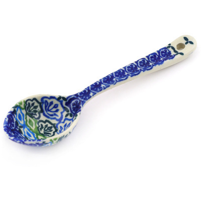 Polish Pottery Spoon 6&quot; Aztec Eyes