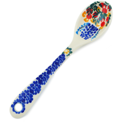 Polish Pottery Spoon 6&quot; Bee Fun UNIKAT