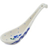 Polish Pottery Spoon 6" Bleeding Heart Peacock
