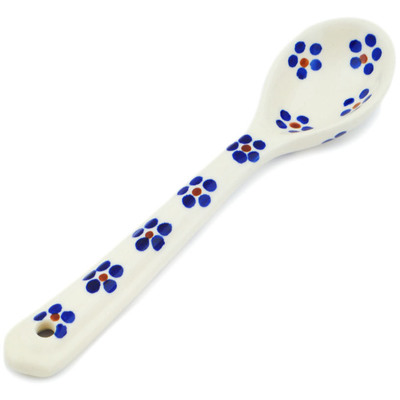 Polish Pottery Spoon 6&quot; Daisy Dots