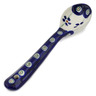 Polish Pottery Spoon 6&quot; Flowering Peacock