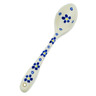 Polish Pottery Spoon 6&quot; Forget Me Not Swirls