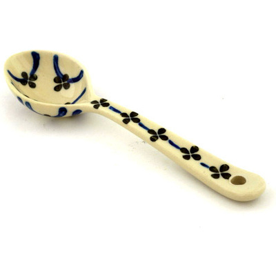 Polish Pottery Spoon 6" Garden Lattice