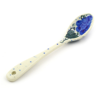 Polish Pottery Spoon 6" Grape Vines UNIKAT