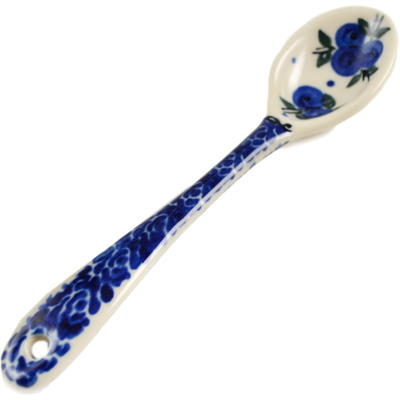Polish Pottery Spoon 6&quot; Lovely Blueberries