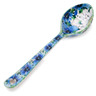 Polish Pottery Spoon 6&quot; Pansies And Daisies UNIKAT