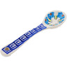 Polish Pottery Spoon 6&quot; Pansy Morning