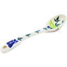 Polish Pottery Spoon 6&quot; Pansy Wreath UNIKAT