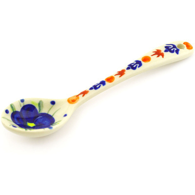 Polish Pottery Spoon 6&quot; Passion Poppy