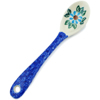 Polish Pottery Spoon 6&quot; Red-hot Summer UNIKAT