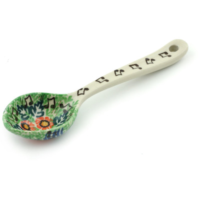 Polish Pottery Spoon 6&quot; Spring Song UNIKAT