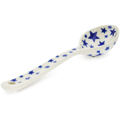 Polish Pottery Spoon 6&quot; Starlight
