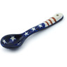 Polish Pottery Spoon 6&quot; Stars And Stripes