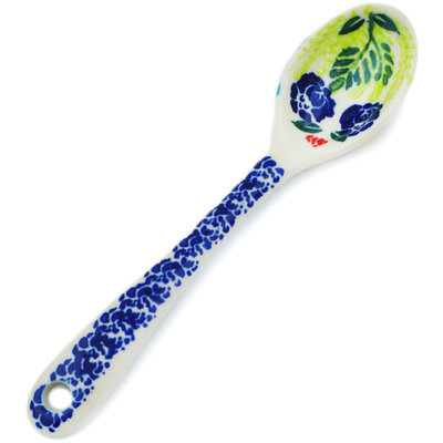 Polish Pottery Spoon 6&quot; Summer Bees UNIKAT