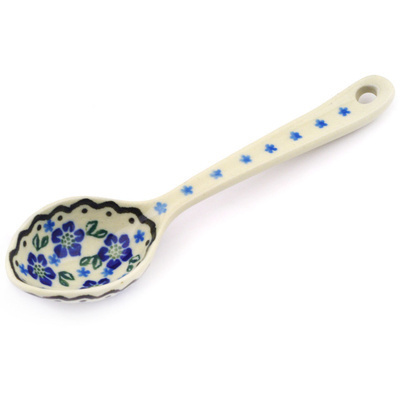Polish Pottery Spoon 6&quot; Tropic Swirls