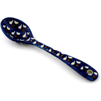 Polish Pottery Spoon 6&quot; UNIKAT