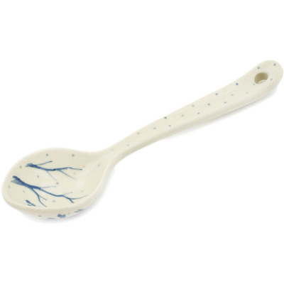 Polish Pottery Spoon 6&quot; Waiting Birds UNIKAT