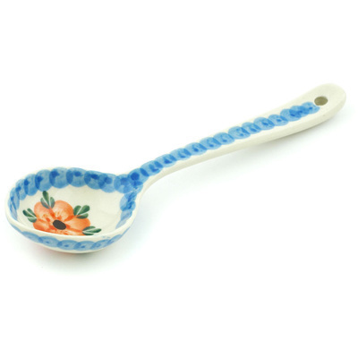 Polish Pottery Spoon 7&quot; Cherry Blossoms