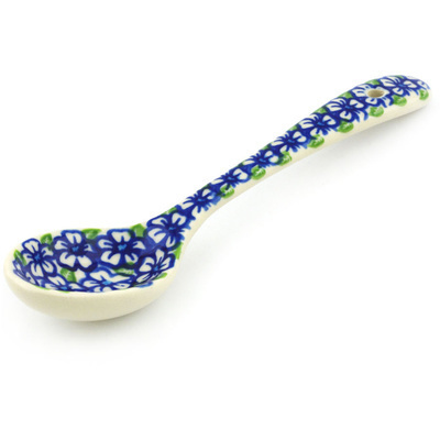 Polish Pottery Spoon 8&quot; Fields Of Glory