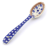 Polish Pottery Spoon 8&quot; Winter Snow