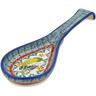 Polish Pottery Spoon Rest 10&quot; Cucumber Patch