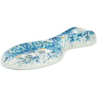 Polish Pottery Spoon Rest 10&quot; Elegance UNIKAT