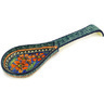Polish Pottery Spoon Rest 10&quot; Poppies UNIKAT