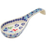 Polish Pottery Spoon Rest 10&quot; Ring Around The Reindeer