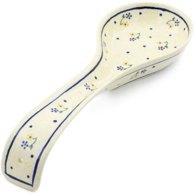 Polish Pottery Spoon Rest 12&quot; Country Meadow