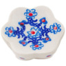 Polish Pottery Spoon Rest 2" Splash Of Blue