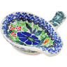 Polish Pottery Spoon Rest 4&quot; Poppy Fields UNIKAT