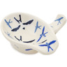 Polish Pottery Spoon Rest 4&quot; Soaring Swallows UNIKAT