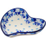 Polish Pottery Spoon Rest 5" Blue Spring