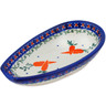 Polish Pottery Spoon Rest 5&quot; Carrot Delight