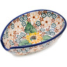 Polish Pottery Spoon Rest 5&quot; Country Sunflower UNIKAT