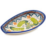 Polish Pottery Spoon Rest 5" Cucumber Patch