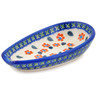 Polish Pottery Spoon Rest 5&quot; Daisy Stitches