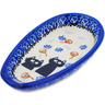 Polish Pottery Spoon Rest 5&quot; Daydreaming Kittens