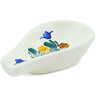 faience Spoon Rest 5&quot; Fleeting Moment