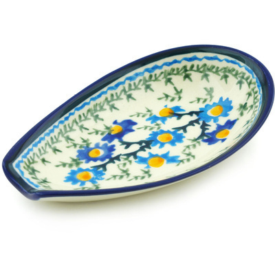 Polish Pottery Spoon Rest 5&quot;